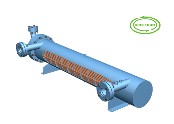Evaporatore raffreddato ad acqua di refrigerazione della metropolitana dell'acciaio inossidabile dell'evaporatore R22
