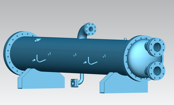 Condensatore raffreddato acqua di mare della metropolitana SS304 Shell R407C della lega di nichel di rame